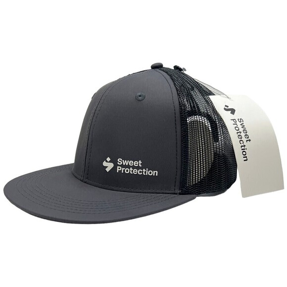 NWT Sweet Protection Adjustable Snapback Corporate Trucker Cap Stone Gray - Picture 2 of 12